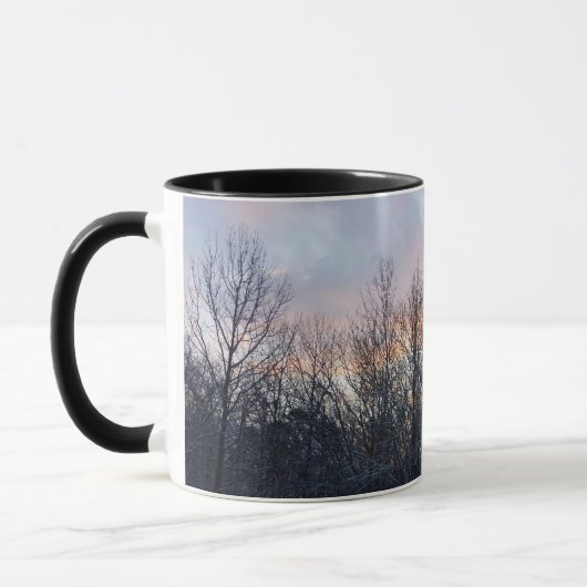 Winter Sunrise I Pastel Natur Landschaft Tasse (Links)