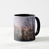 Winter Sunrise I Pastel Natur Landschaft Tasse (VorderseiteRechts)