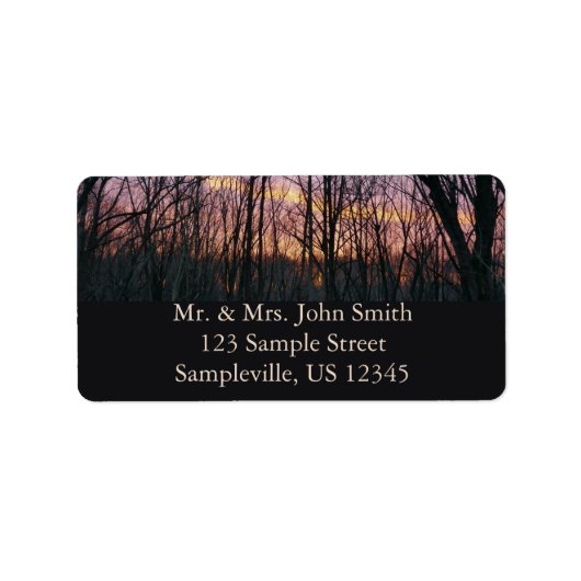 Winter Sunrise II Adressaufkleber (Vorne)