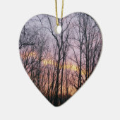 Winter Sunrise II Keramik Ornament (Links)