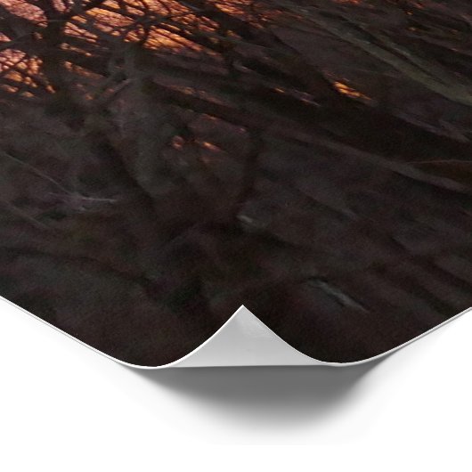 Winter Sunrise II Poster (Ecke)