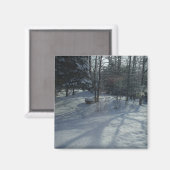 Winter Sunrise Magnet (Vorderseite/Rückseite)