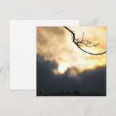 Winter Sunrise Phone Feiertagskarte (Vorne/Hinten)