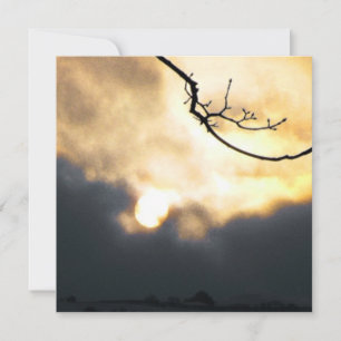 Winter Sunrise Phone Feiertagskarte