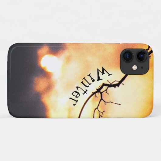 Winter Sunrise Phone iPhone Case (Rückseite (Horizontal))