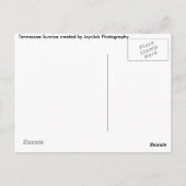 Winter Sunrise Postcard Postkarte (Rückseite)