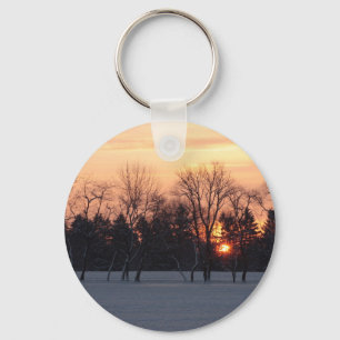 Winter Sunrise Schlüsselanhänger