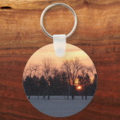 Winter Sunrise Schlüsselanhänger (Vorderseite)