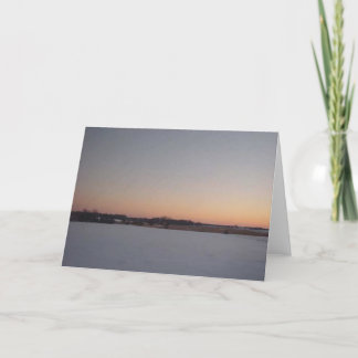 Winter Sunset # 1 Karte