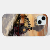 Winter Sunset and Train Case-Mate iPhone Hülle (Rückseite (Horizontal))