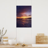 Winter Sunset, Bluff Point Staat Park Connecticut Poster (Küche)
