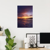 Winter Sunset, Bluff Point Staat Park Connecticut Poster (Heimbüro)