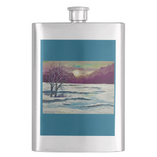 Winter Sunset Flachmann