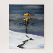 Winter Sunset Jigsaw Puzzle (Vertikal)