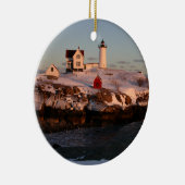 Winter Sunset Keramik Ornament (Rechts)