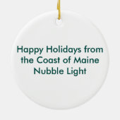 Winter Sunset Keramik Ornament (Hinten)