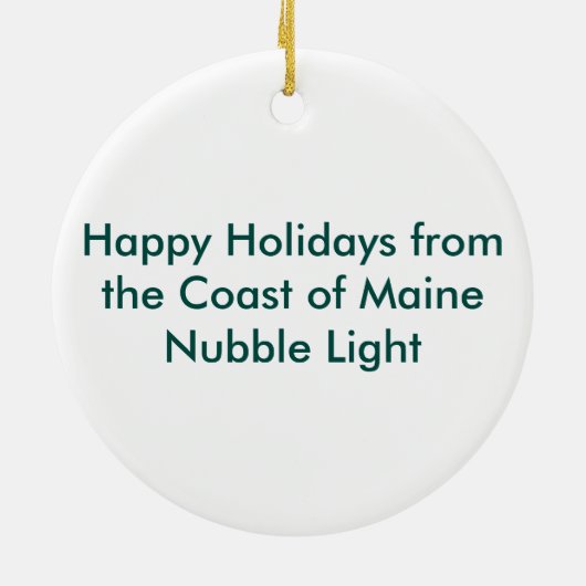 Winter Sunset Keramik Ornament (Hinten)