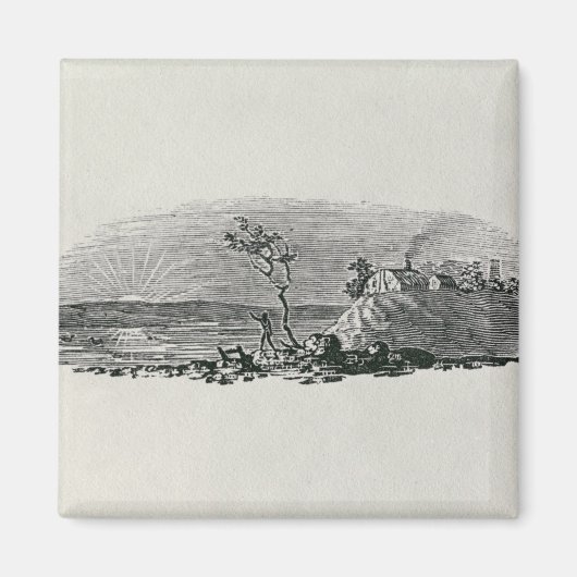 Winter Sunset Magnet (Vorne)