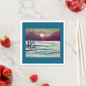 Winter Sunset Napkins Serviette (Beispiel)