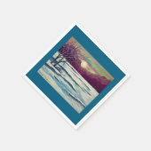 Winter Sunset Napkins Serviette (Ecke)