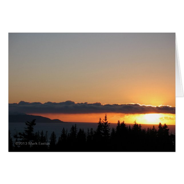 Winter Sunset on Kachemak Bay (Vorderseite (Horizontal))