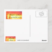 Winter Sunset Postcard Postkarte (Rückseite)