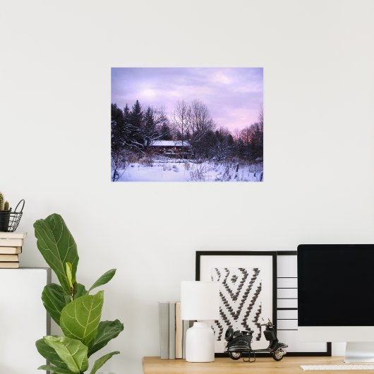 Winter Sunset Poster (Heimbüro)