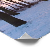 Winter Sunset Poster (Ecke)