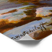 Winter Sunset Poster (Ecke)