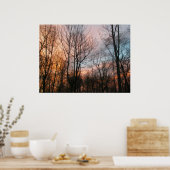 Winter Sunset Poster (Küche)