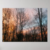 Winter Sunset Poster (Vorne)