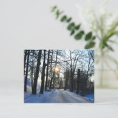 Winter Sunset - Postkarte (Stehend Vorderseite)
