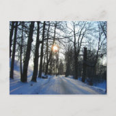 Winter Sunset - Postkarte (Vorderseite)