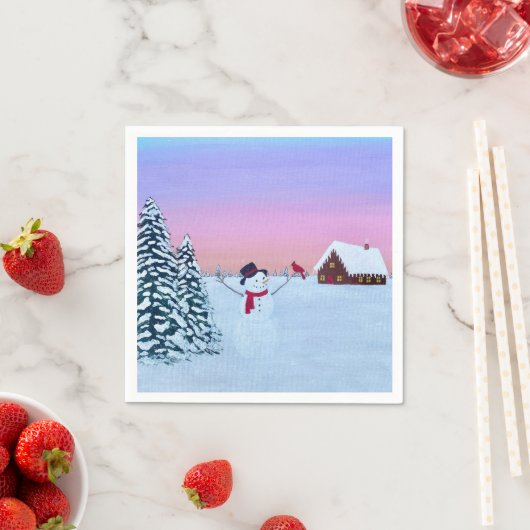 winter sunset  serviette (Beispiel)