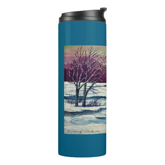 Winter Sunset Thermosbecher (Nach links gedreht)