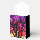 Winter Sunset Tree - Schwarz Geschenkschachtel (Geöffnet)