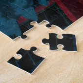 Winter Sunset Village Puzzle (Seite)