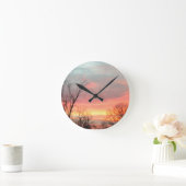 Winter Sunset Wall Uhr (Zuhause)