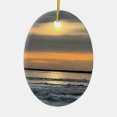 Winter Sunset Waterscape Ornament (Vorne)