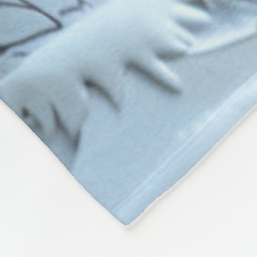 Winter Sunset White Birch Forest Fleecedecke (Ecke)