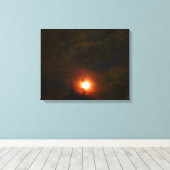 WINTER SUPER MOON Leinwand (Insitu (Holzboden))