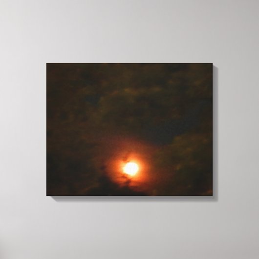 WINTER SUPER MOON Leinwand (Vorderseite)