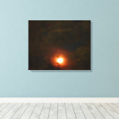 WINTER SUPER MOON Leinwand (Insitu (Holzboden))