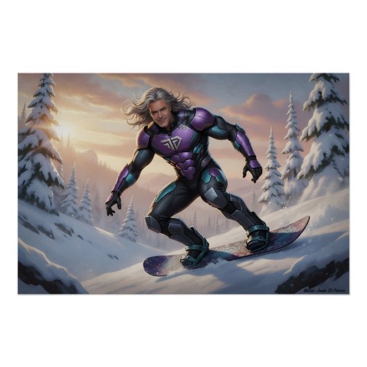 Winter-Superheld Poster (Vorderseite)