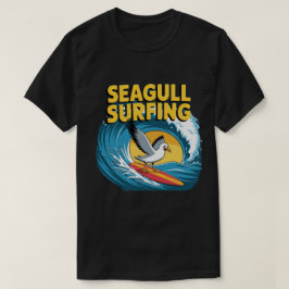 Winter Surfer Seagull, Seagull Surfen T-Shirt