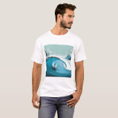 Winter Surfer Seagull T-Shirt (Vorne ganz)