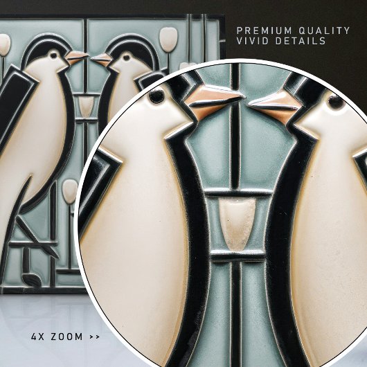 Winter Swallows Mackintosh Art Deco Jugendstil-Dek Fliese