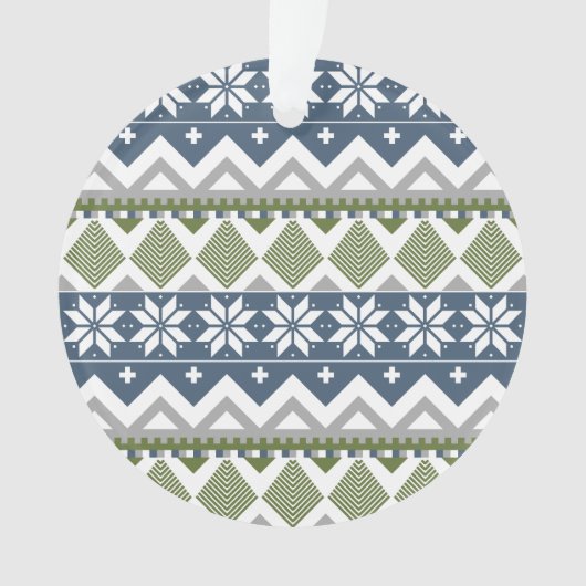 Winter Sweater Acrylic Ornament (Vorderseite)