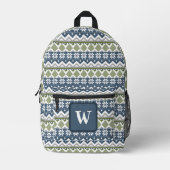 Winter Sweater Bedruckter Rucksack (Vorderseite)
