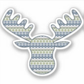 Winter Sweater Contour Sticker (Vorderseite)